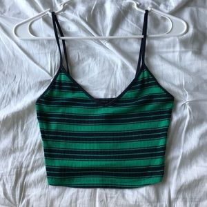 Forever 21 Striped Crop Cami
